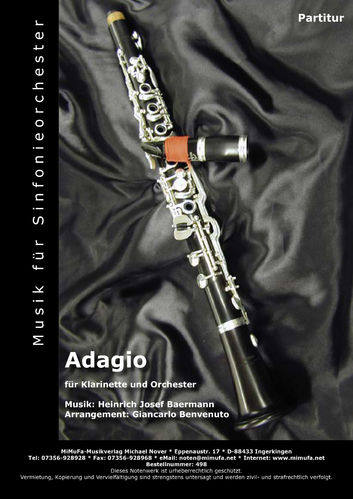 Adagio für Klarinette und Orchester (Sinfonieorchester)