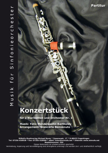 Konzertstück für 2 Klarinetten und Orchester Nr. 1 (Sinfonieorchester)